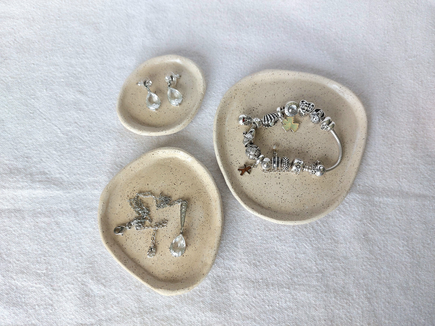 Speckled Clay Trinket, Display Jewellery Tray