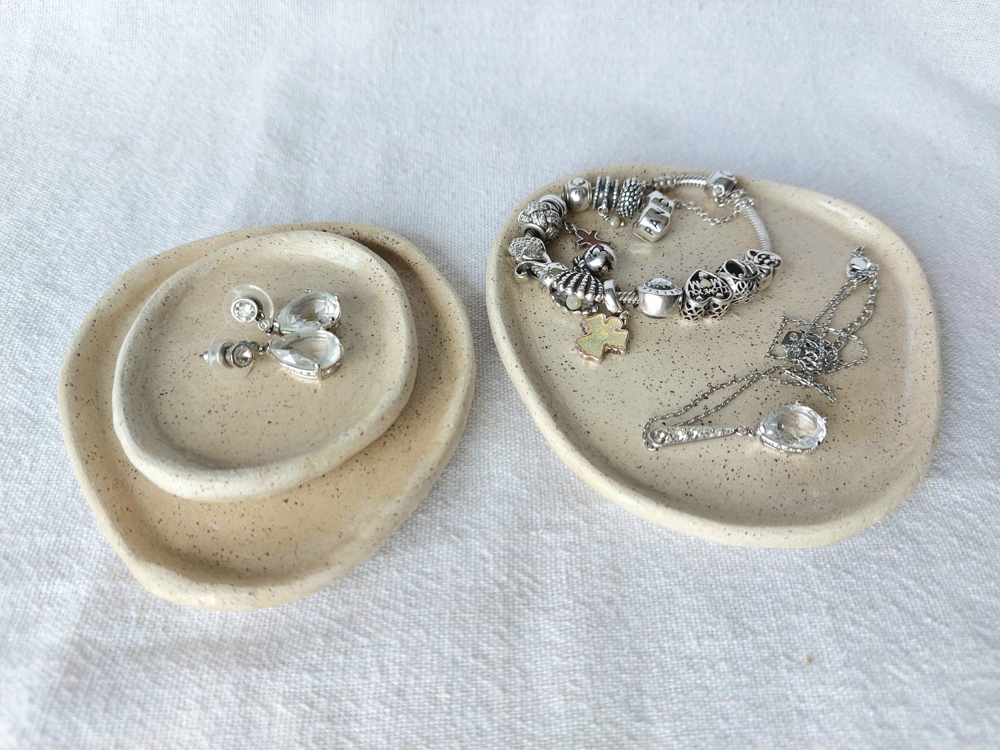 Speckled Clay Trinket, Display Jewellery Tray