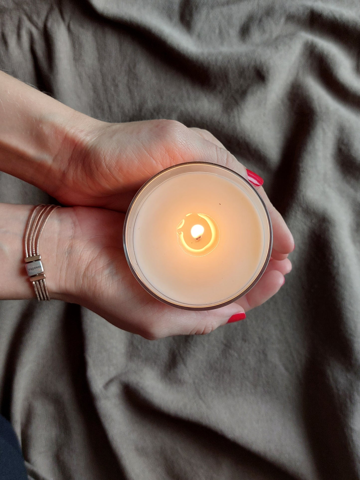 Easter Candle in Glass Jar, He Has Risen, Empty Grave and Rising Sun,