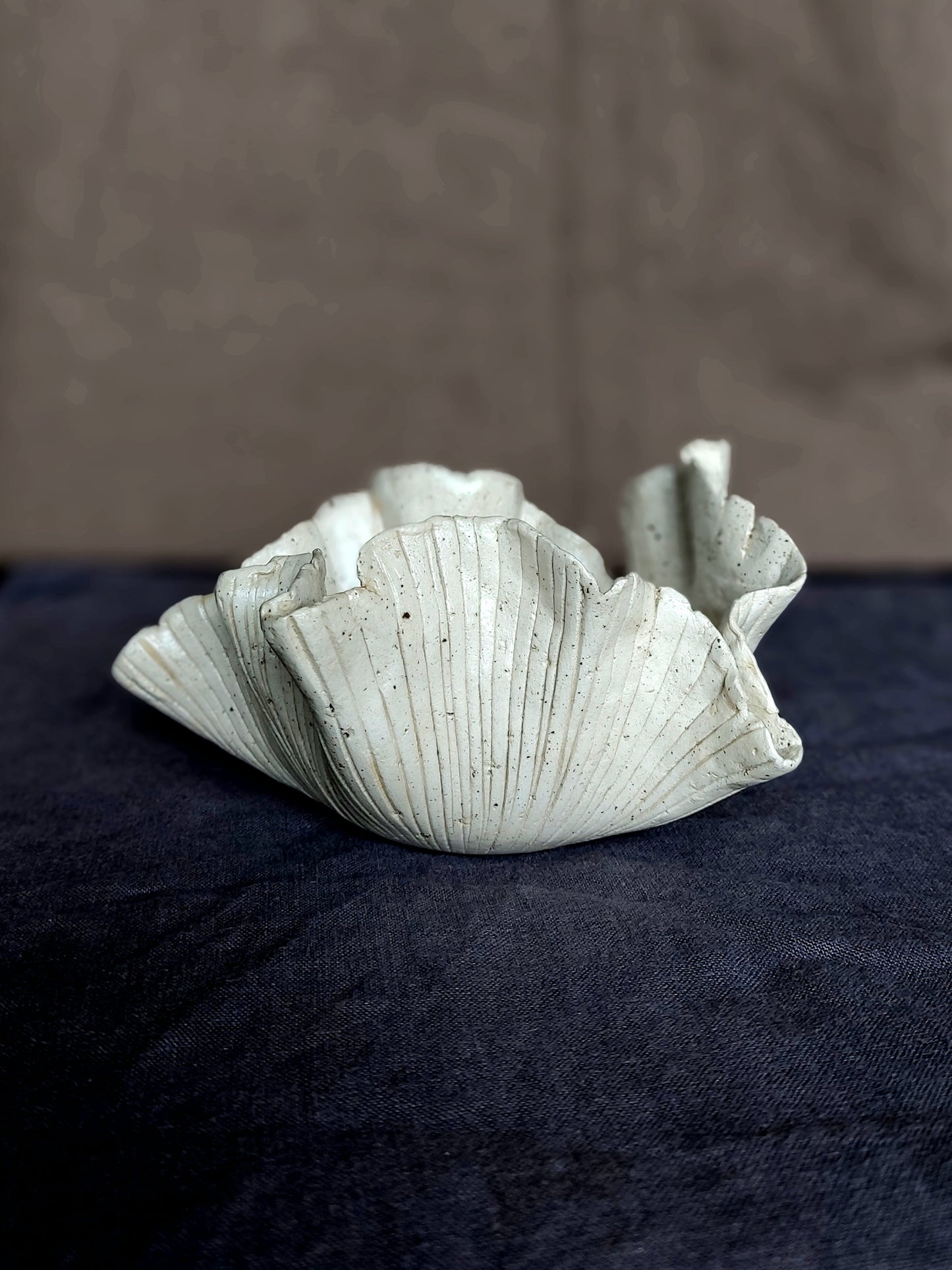 Speckled Clay Sea-inspired Bowl / Trinket / Candleholder