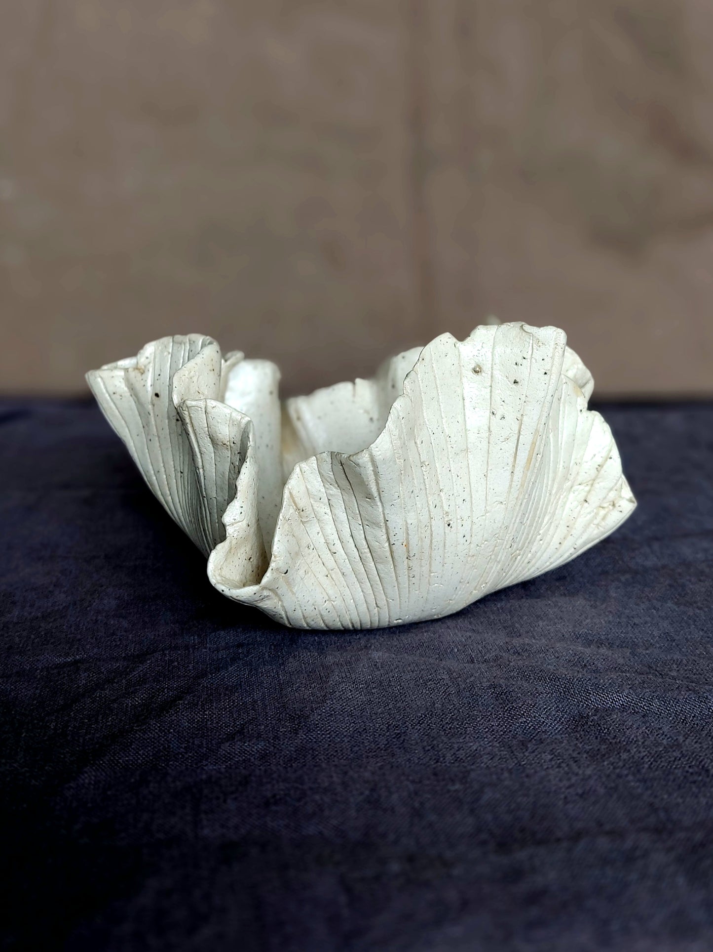 Speckled Clay Sea-inspired Bowl / Trinket / Candleholder