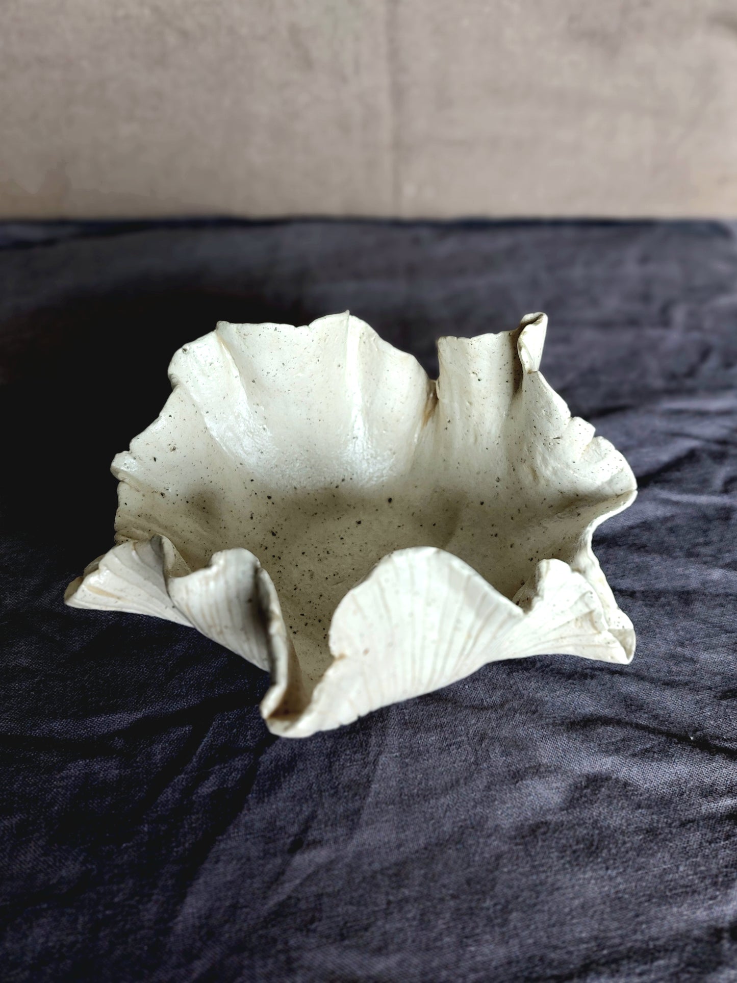 Speckled Clay Sea-inspired Bowl / Trinket / Candleholder