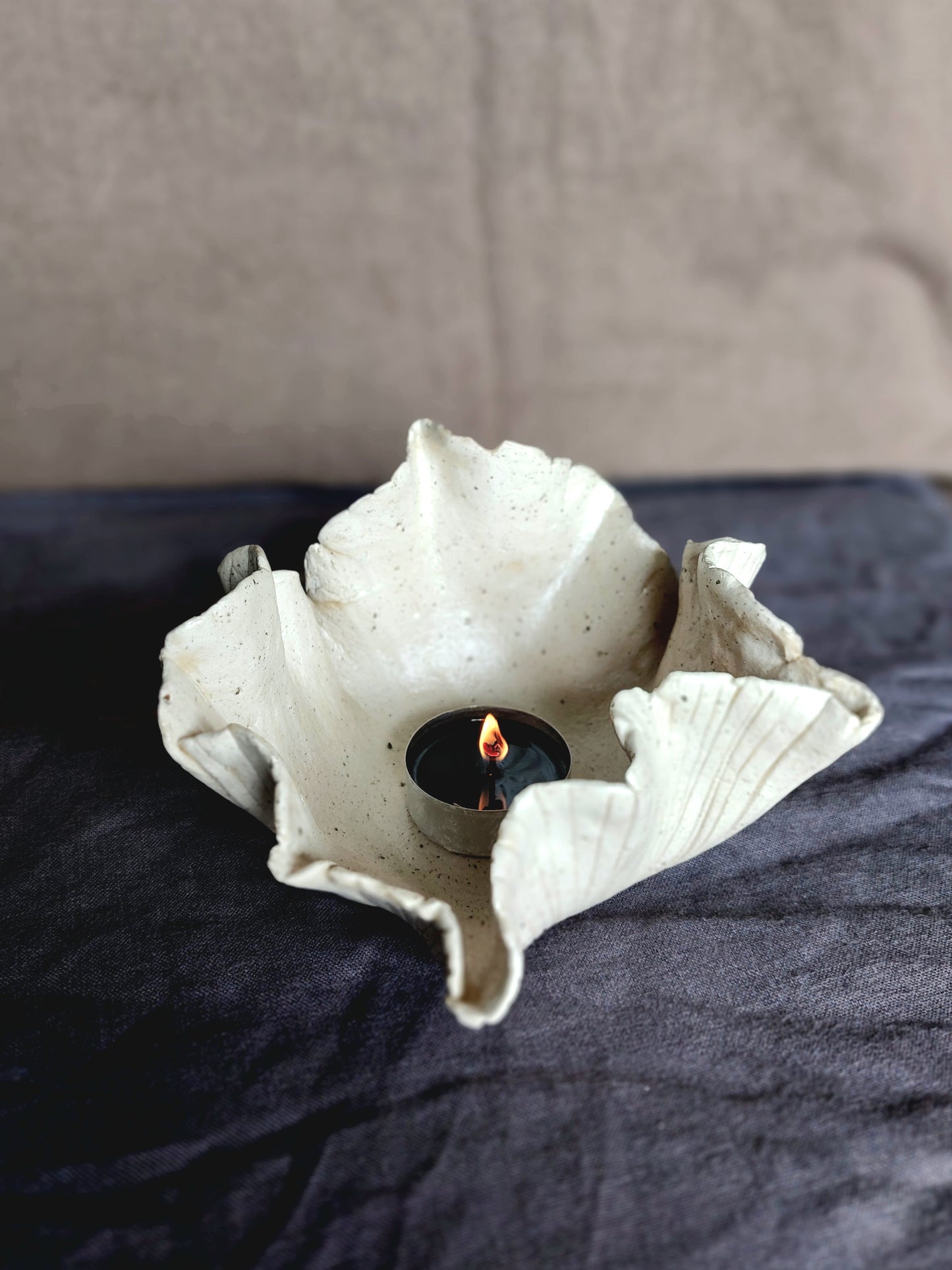 Speckled Clay Sea-inspired Bowl / Trinket / Candleholder