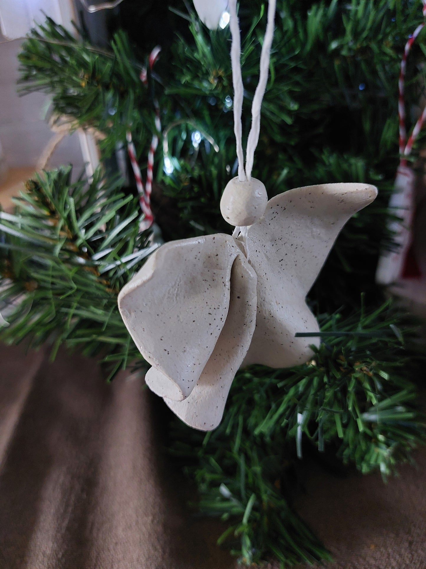 Angel Christmas Ornament Made With Clay